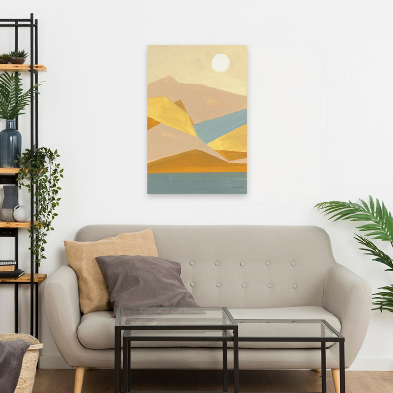 Mid-Century moderne et minimaliste rétro abstrait I, H 24 po x l 16 po
