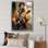 Danijela jaune noir New York Harlem Jazz II sur toile