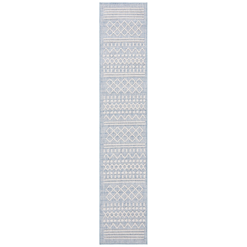 Laguan Performance Geometric Indoor/Outdoor Area Rug, Runner 2' x 10'