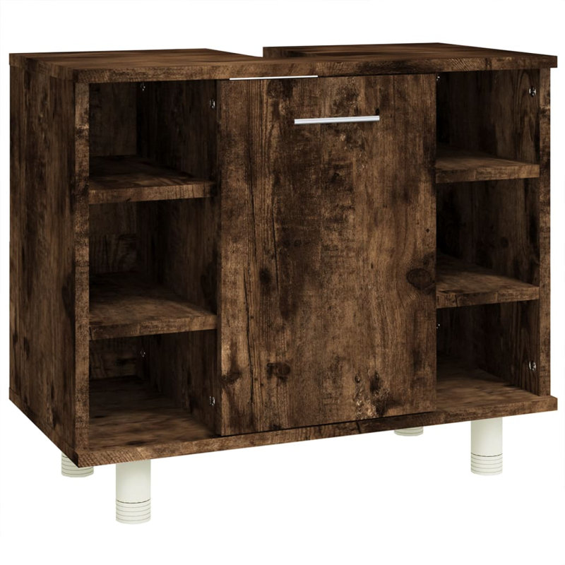 Avrom 60cm Bathroom Vanity Base Only, Smoked Oak