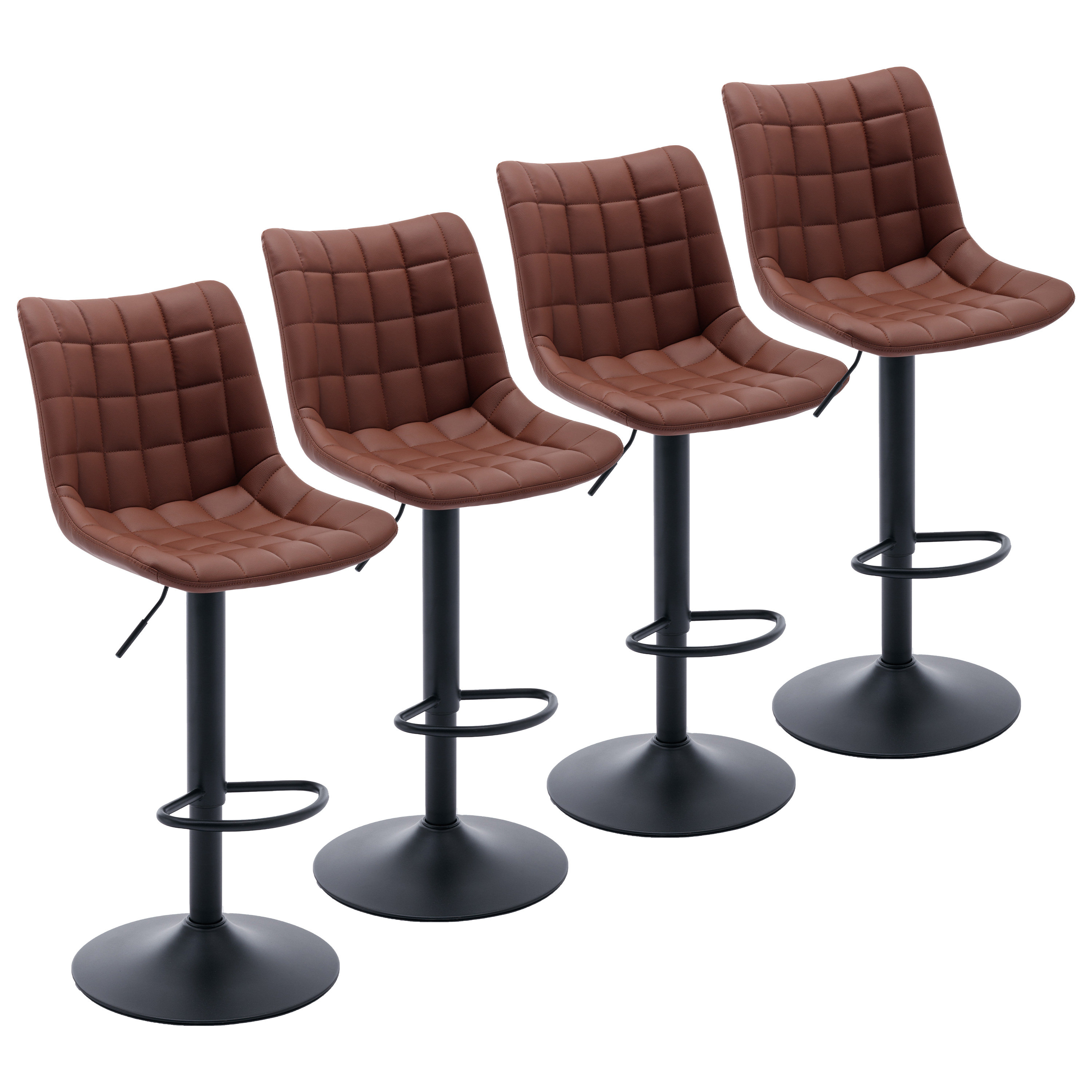 Leather discount island chairs