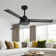 Keilee 52'' 3-ABS-Blade Propeller Standard Ceiling Fan with Remote Control and no Light