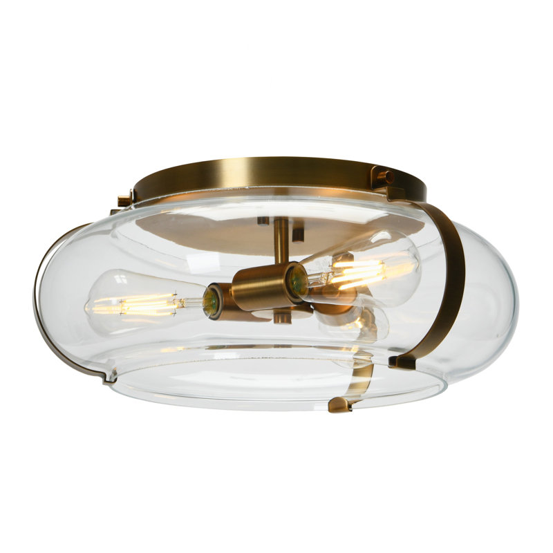 Abanda Flush Mount, Brushed Bronze