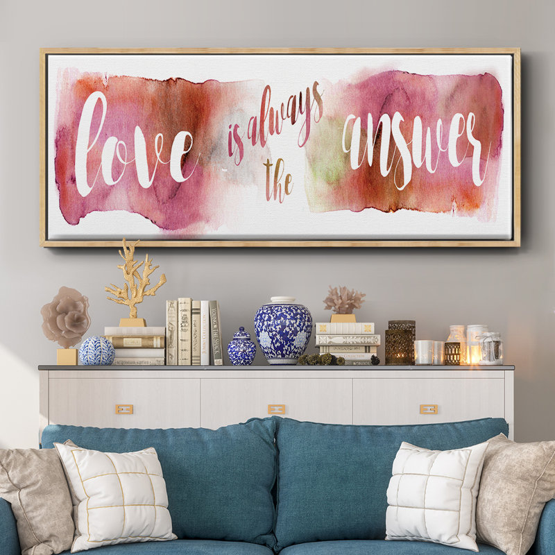 «Love is the Response» - Toile encadrée