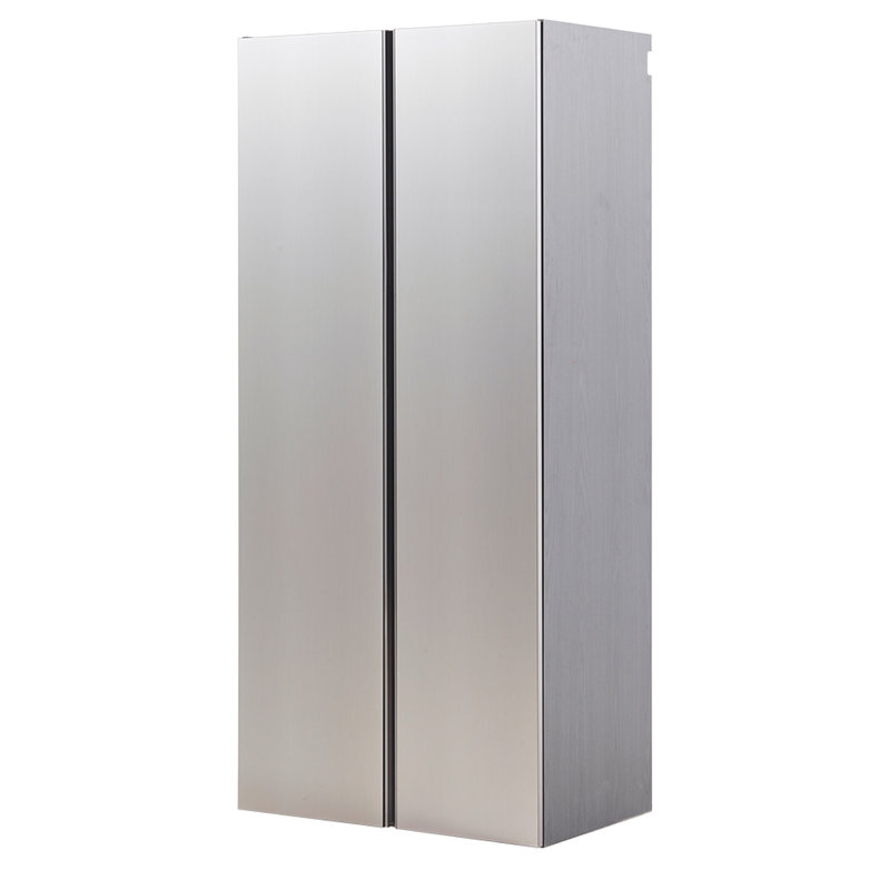 Armoire de garage de la série Metallic Grey - fixation murale, fermeture en douceur, espace de rangement très profond, preuve de l'eau et de la chaleur, égratignure, panneau E0, plus épais, élégant, fermeture pratique en bois, qualité 2X