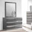 Commode 6 tiroirs avec miroir Braylea