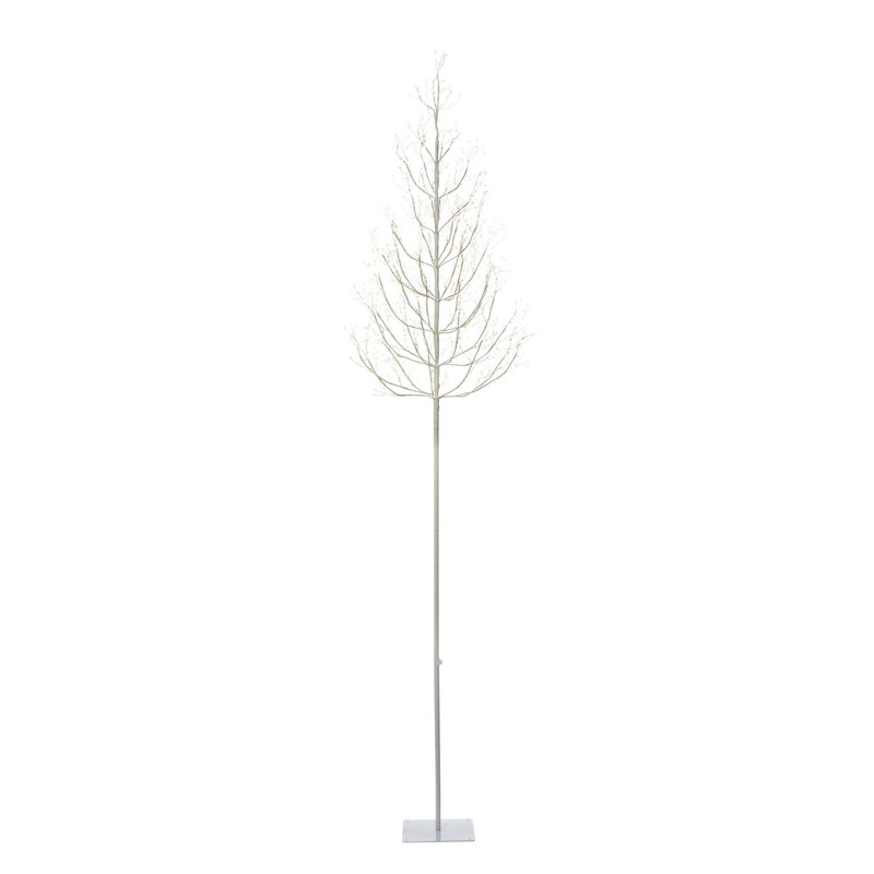 Winter White LED Lighted Tree, 108 in., 9' H, White