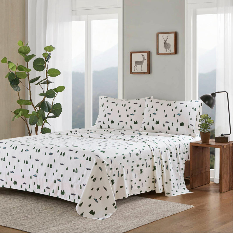 Ensemble de draps 4 pièces, Couvre-lit pour très grand lit et 3 pièces suppl