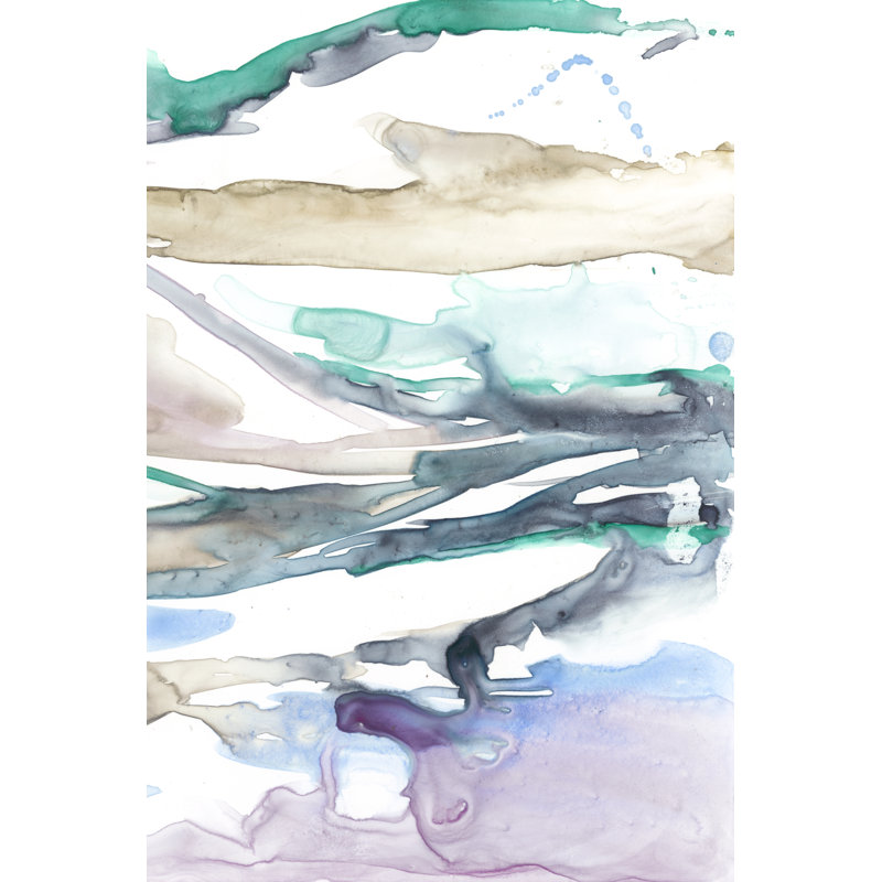 Geode Layers II - Painting on Canvas, 91 cm H x 61 cm W, Wrapped Canvas