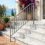 Rampe d'escalier en fer à 2 marches Sliver-123106864-123106863