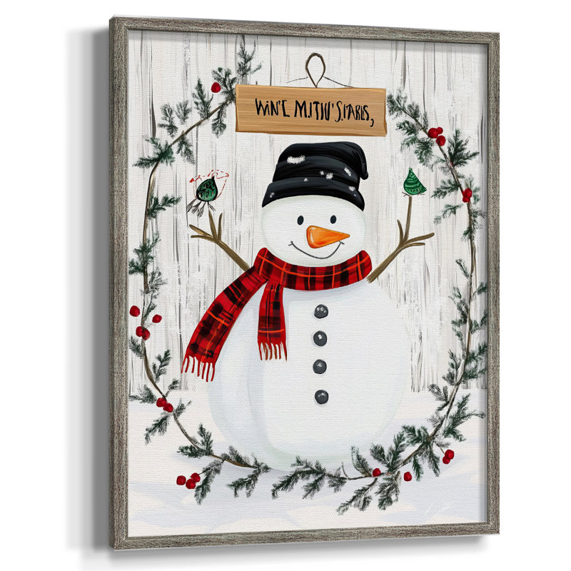 «Christmas Holiday Art XXV», reproduction encadrée - bois massif, H 30 po x l 24 po