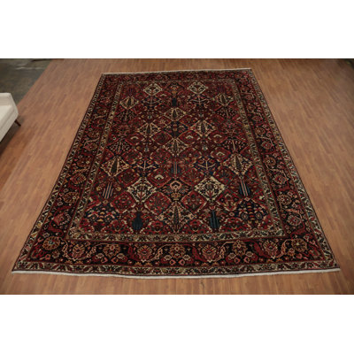 Antique Vegetable Dye Traditional Large Rug 12x17
