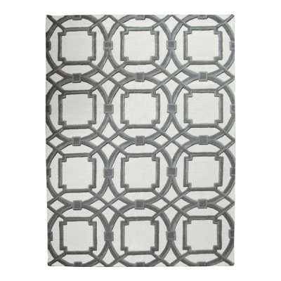 Arabesque Rug-Grey/Ivory