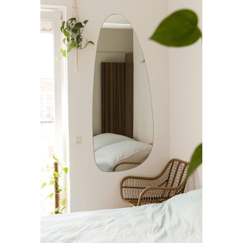 Brendley Solid Wood Asymmetrical Mirror
