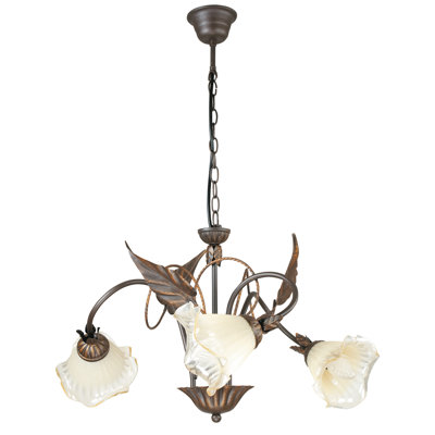 Dolphin 3 - Light Shaded Chandelier