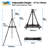 Inbox Zero Folding Adjustable Metal Tripod Easel