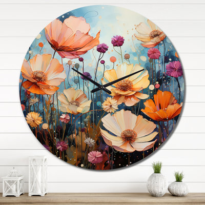 Brandisha - Floral Wall Clock