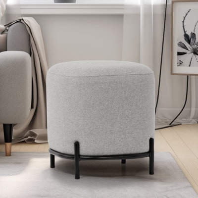 Daryla 18" Hunter Green Upholstered Cube Accent Stool by Brayden Studio