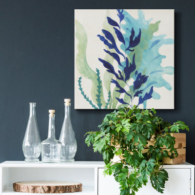 Bleu corail II - reproduction d'art sur toile tendue
