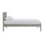 Ensemble de chambre à coucher 3 pièces Windsor - Lit simple à panneau avec 2 tables de chevet assorties (gris)-87383975-87383974
