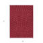 Tapis intérieur / extérieur géométrique lavable 5 pi x 8 pi rouge et noir ivoire