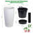 2 Pcs 30 inch White Self Watering Planters Water Level Monitor and Drainage for Front Porch Decor-344030012