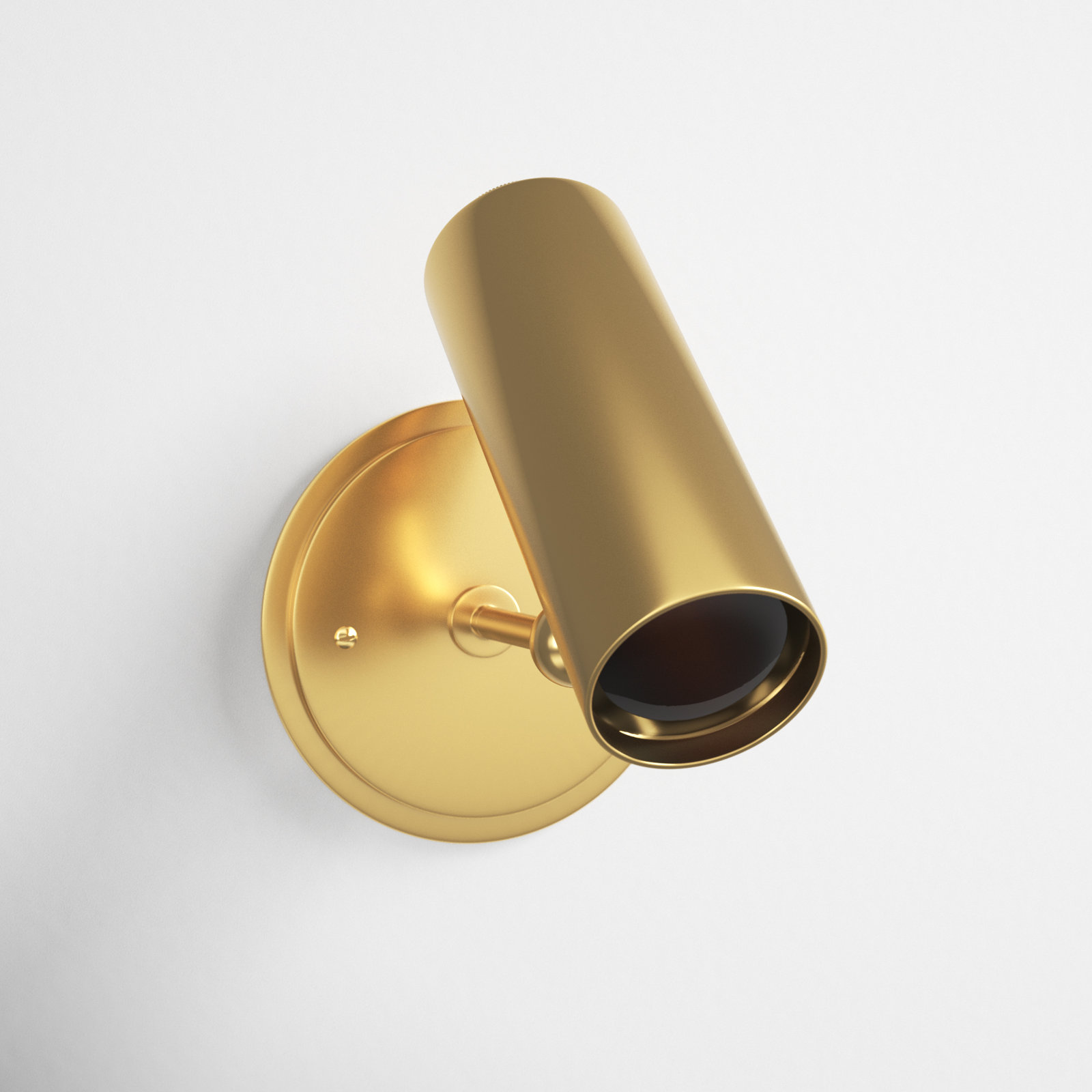Daria Single Light Dimmable Spotlight, Aged Brass
