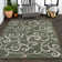 Maribel Traditional Classic All-Over Scroll Green/Cream Indoor/Outdoor Rug