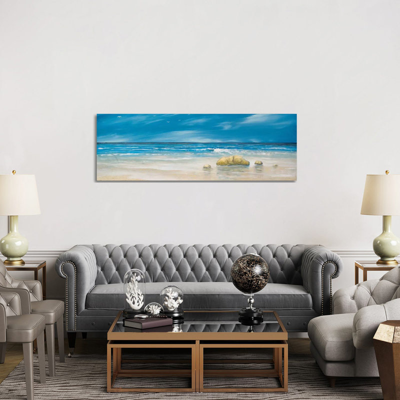 By The Shore by Kingsley - Wrapped Canvas Panoramic Gallery-Wrapped Canvas Giclée, 152.4 cm H x 50.8 cm W x 3.175 cm D