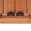 Banc de jardin 39 po, orange, avec 2 tablettes, crochets latéraux et table galvanisée pour le plaisir et le rangement extérieur, crochets de table, orange-993222163