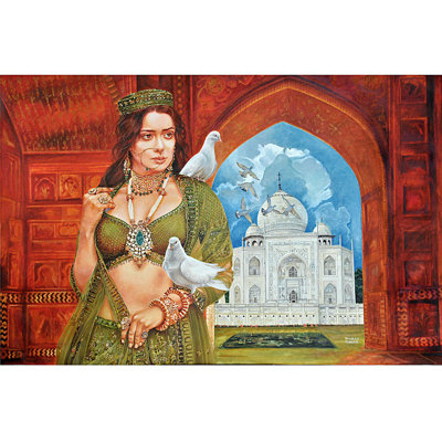 Mumtaj | Painting By Dhiraj Khandelwal | Oil Color On Canvas