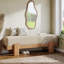 Linen Blend Upholstered Bench-723602381