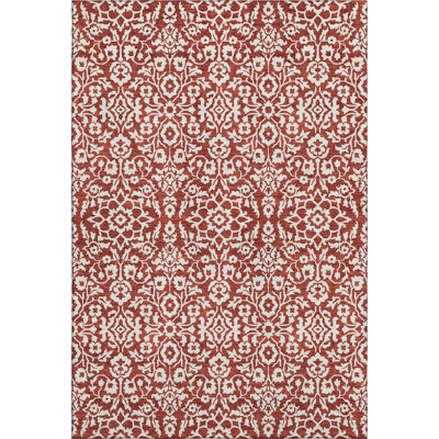 Premium Machine Washable Prisco Red Rug