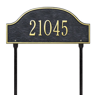 Admiral 1-Line Lawn Address Sign