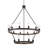 Finbar 18 - Light Steel Dimmable Wagon Wheel Chandelier,Suitable for High Ceiling-264212980