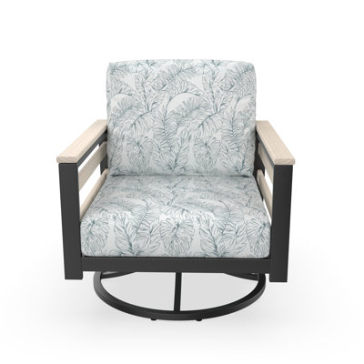 Townsend Sunbrella® Metal Swivel Patio Rocking Chair