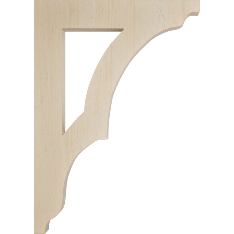 Support en bois Avila, Hévéa, H 12 po x l 1,75 po x P 8,5 po