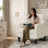 Chaises d'appoint Mid-Century avec coussins amovibles