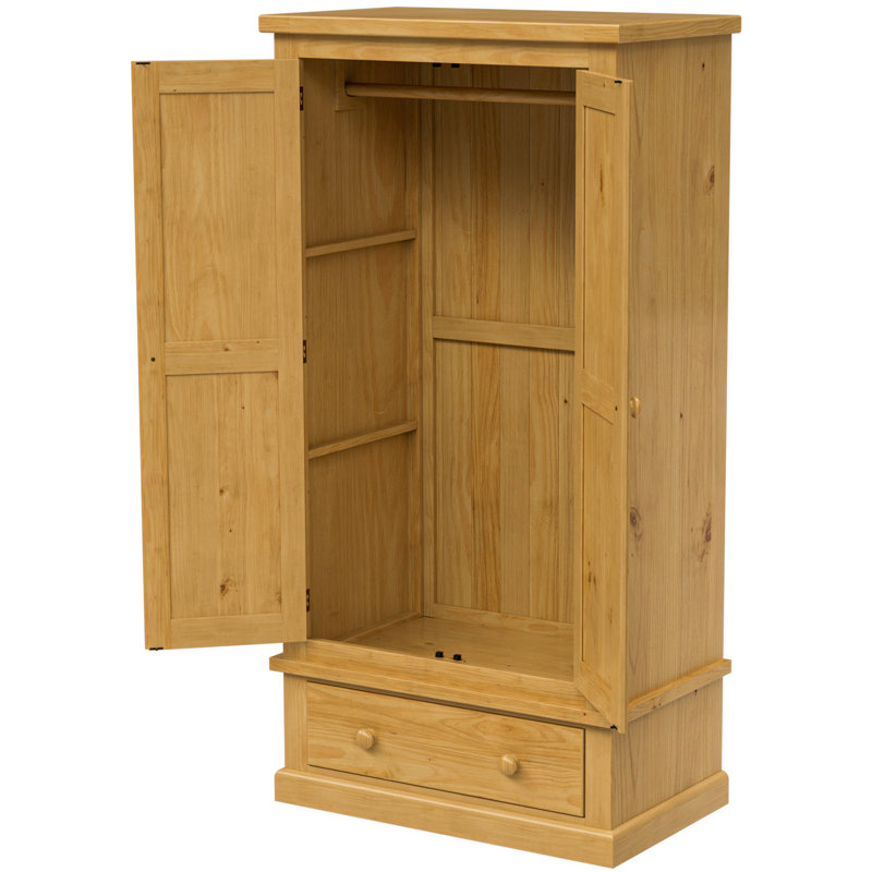 Chunky 2 Door Solid Wood Wardrobe