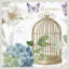 «Rainbow Seeds Floral Birdcage III v2» par Lisa Audit, reproduction d'art sur toile encadrée-101125733