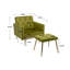 Chaise d'appoint avec accoudoirs et dossier réglables-91933818