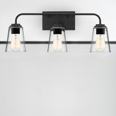 Luminaire de meuble-lavabo 3 lumières Zurie en laiton naturel
