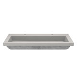 Trough Concrete Handmade Rectangular Drop-in Bathroom Sink