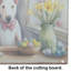 Décorer une planche à découper en verre Bull Terrier anglais de Pâques
