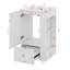 Meuble-lavabo de 20 po avec lavabo en céramique, tiroir et tablettes latérales ouvertes avec barre à serviettes en bois de pin-121361384