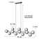 16 - Light Dimmable Sputnik Modern Linear Chandelier