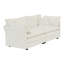 Canapé de causeuse moderne en tissu pour salon, canapé rembourré 2 places à assise profonde de grande taille avec 4 coussins, chenille blanche-1073897441