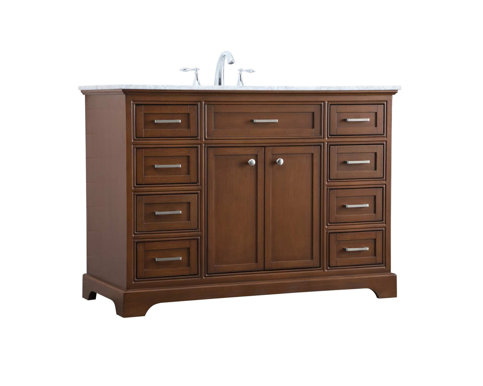 Hermes 48'' Single Bathroom Vanity, Teak