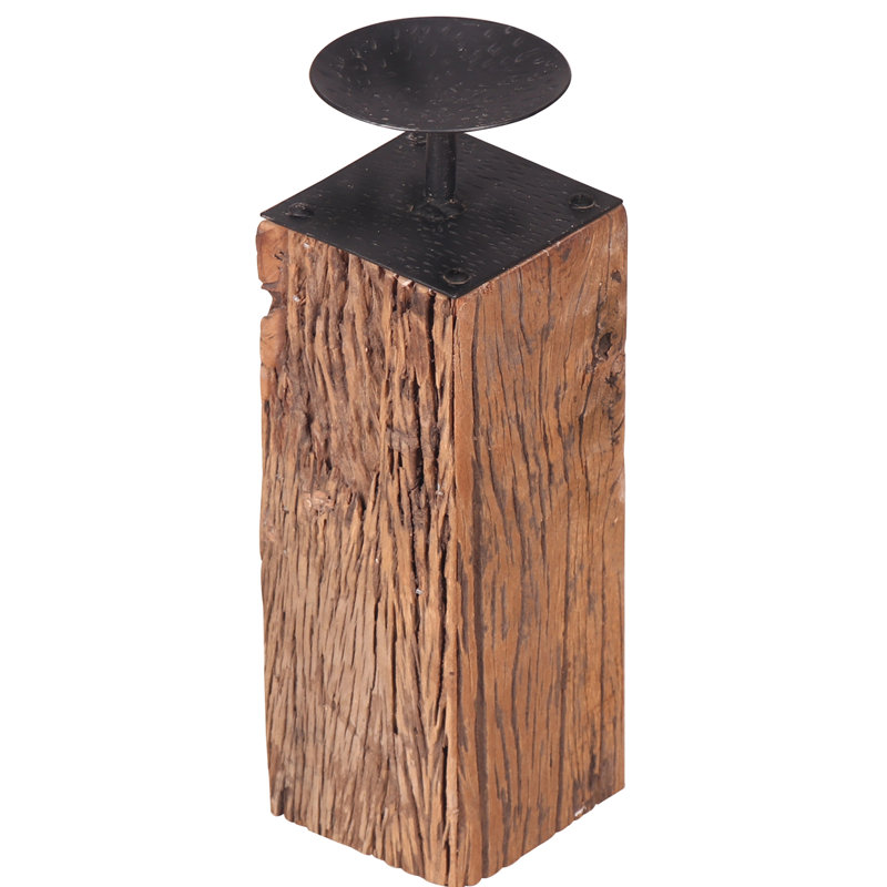 Chandelles en bois et fer-lit
