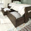 Lit superposé simple en bois massif 2 tiroirs Decimus-674133812